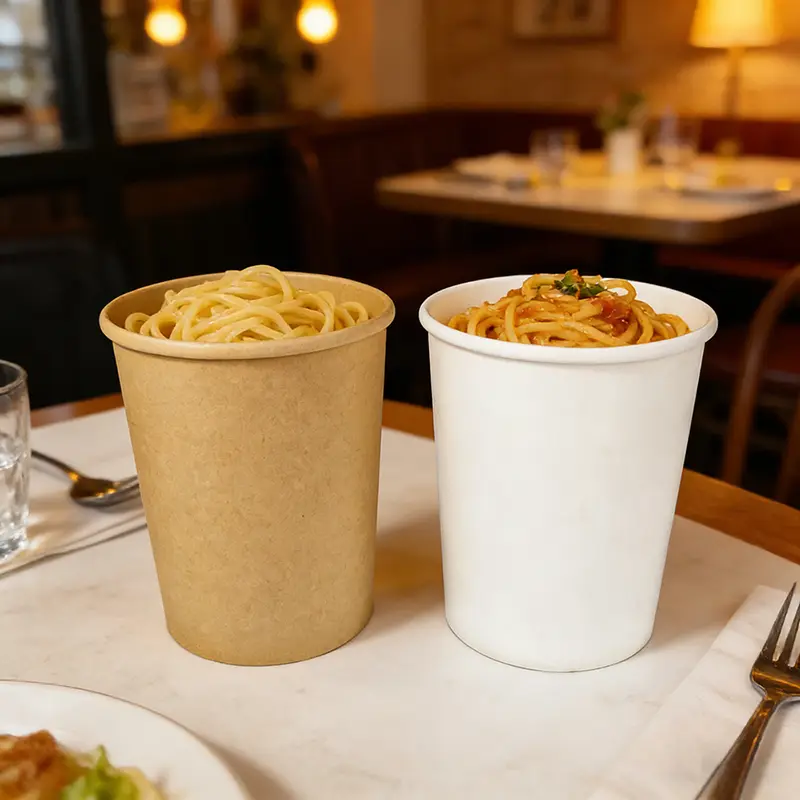 Bol en papier à soupe en papier kraft de 32 oz
