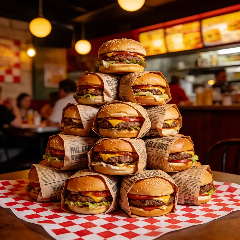 papier pour hamburgers 38*28cm