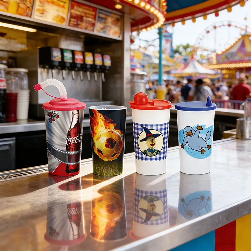 Tasse en plastique d'impression 500 ml